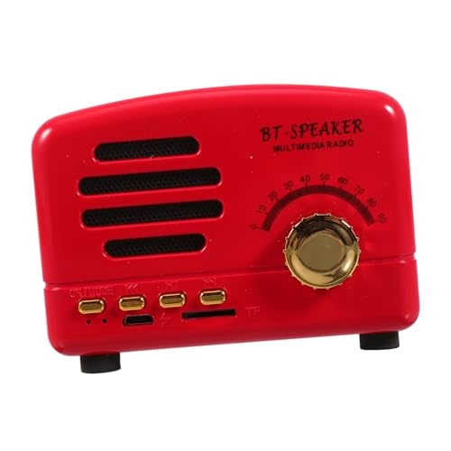 HOMSFOU 1Stück Retro Lautsprecher Tragbarer Mini WLAN Player Im Vintage Design Rot Für Zuhause Büro Reisen Als Für Musikliebhaber HOMSFOU 1Stück Retro Lautsprecher Tragbarer Mini WLAN Player Im Vintage Design Rot Für Zuhause Büro Reisen Als Für Musikliebhaber von HOMSFOU