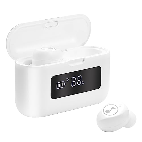 HOMSFOU 1Stück Smart Wireless Wasserdichtes Kopfhörer mit Geräuschreduzierung Digitalanzeige für Sport Outdoor Aktivitäten Weiß HOMSFOU 1Stück Smart Wireless Wasserdichtes Kopfhörer mit Geräuschreduzierung Digitalanzeige für Sport Outdoor Aktivitäten Weiß von HOMSFOU