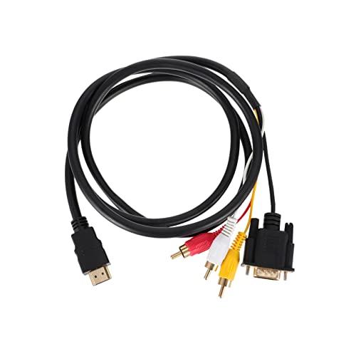 HOMSFOU 1Stück Vga Rca Kabel Hochwertiges Verbindungskabel Für Computer Tv Dvd Mehrzweck Adapter Für Audioübertragung von HOMSFOU