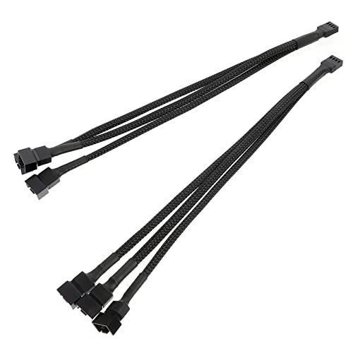 HOMSFOU 2 STK 4p Computerlüfterkabel Chassis Verlängerungskabel Spender 4polig Splitter PVC-Isolierung HOMSFOU 2 STK 4p Computerlüfterkabel Chassis Verlängerungskabel Spender 4polig Splitter PVC-Isolierung von HOMSFOU