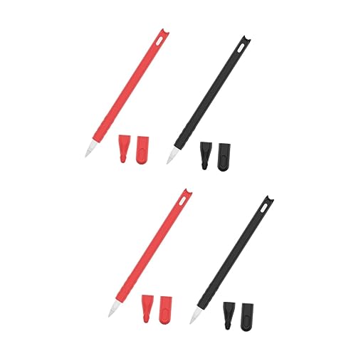 HOMSFOU 2 Sätze 2 Stück Rote Federmäppchen Schutzhülle Für Stylus Anti Fall Bleistiftstiftabdeckung Stylus Stiftetui von HOMSFOU
