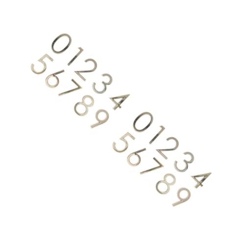 HOMSFOU 2 Sätze Moderne Plakettennummer Gold Post Tür Adresse Drinnen Vinyl Led Briefkasten Nummeriert Klein Montieren Zahlen Außen Adressnummer Light Brown Abs-harz 10 Stück * 2 HOMSFOU 2 Sätze Moderne Plakettennummer Gold Post Tür Adresse Drinnen Vinyl Led Briefkasten Nummeriert Klein Montieren Zahlen Außen Adressnummer Light Brown Abs-harz 10 Stück * 2 von HOMSFOU