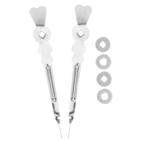 HOMSFOU 2 Sätze Tabellenskala Zeigerzubehör Maßstabsteile Rostfreier Stahl Silver HOMSFOU 2 Sätze Tabellenskala Zeigerzubehör Maßstabsteile Rostfreier Stahl Silver von HOMSFOU