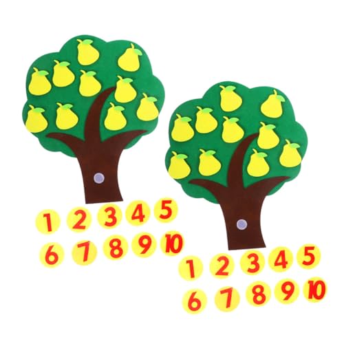 HOMSFOU 2 Sätze mathematische spiele für vorschulkinder Filzspielzeug Mathe-Manipulativ-Kindergarten Zahlenspiele für den Kindergarten Zahlen -Lernspielzeug zählen Filzstoff Gelb HOMSFOU 2 Sätze mathematische spiele für vorschulkinder Filzspielzeug Mathe-Manipulativ-Kindergarten Zahlenspiele für den Kindergarten Zahlen -Lernspielzeug zählen Filzstoff Gelb von HOMSFOU