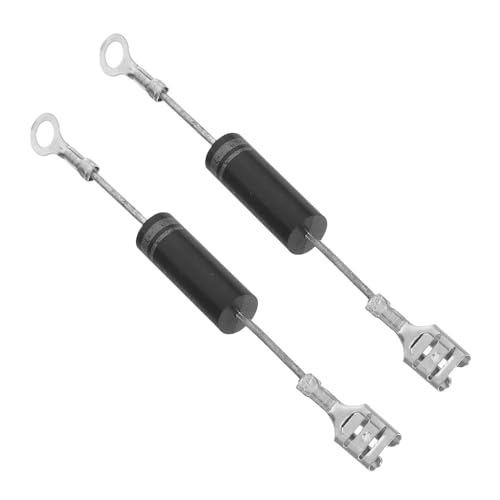 HOMSFOU 2 Stück Diode Hochspannung Mikrowelle Zubehör Mikrowelle Ersatz Gleichrichter Teile Universal Ersatzteile Ofen Zubehör Gleichrichter Reparatur Spannung Teile Mikrowelle Ofen Metall von HOMSFOU
