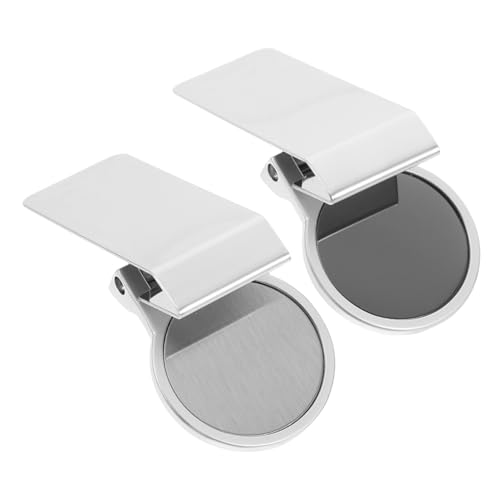 HOMSFOU 2 Stück Geldklammer aus Edelstahl Heftklammern groß Kühlschrankmagnete stark Golfhut-Clip-Ballmarker Geldklammer für die Brieftasche Geld+Clip Schwarz Zinklegierung von HOMSFOU