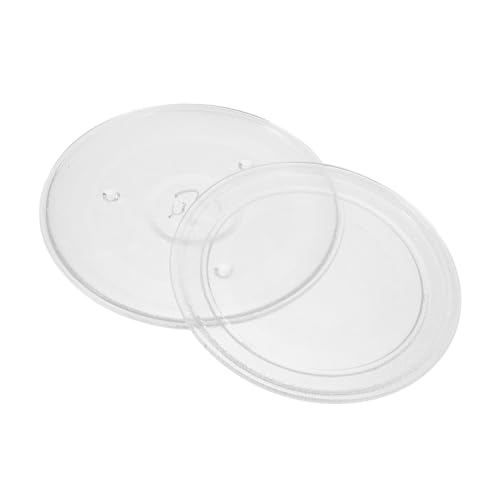HOMSFOU 2 Stück Mikrowellentablett Mikrowellen-drehteller-tablett-unterstützung Mikrowellen-glastablett Glas-mikrowellenofen-tablett-unterstützung Mikrowellen-glas-drehtellerplatte HOMSFOU 2 Stück Mikrowellentablett Mikrowellen-drehteller-tablett-unterstützung Mikrowellen-glastablett Glas-mikrowellenofen-tablett-unterstützung Mikrowellen-glas-drehtellerplatte von HOMSFOU