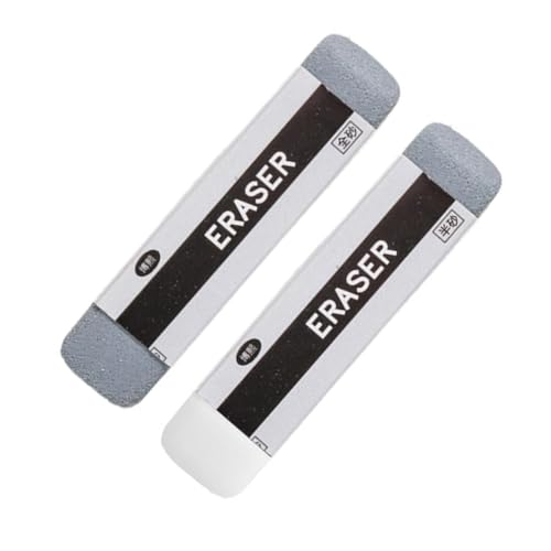 HOMSFOU 2 Stück Radiergummi Ästhetisches Schulmaterial Professionelle Zeichenvorräte Stationär Sandradierer Für Tinte Mini-bleistiftroller Sandentferner Gefrostet Light Grey von HOMSFOU