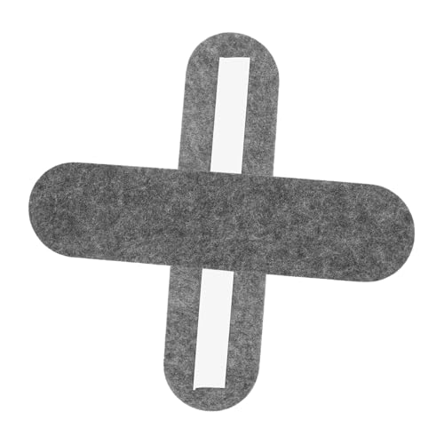 HOMSFOU 2 Stück Selbstklebbares Filzbrett Anzeigetafel Wandmontaged Schmuckhalter Pinnwandstreifen Für Die Wand Pinnwandstreifen Aus Filz Büro-pinnwand Fototafel Schild Gefühlt Dark Grey von HOMSFOU