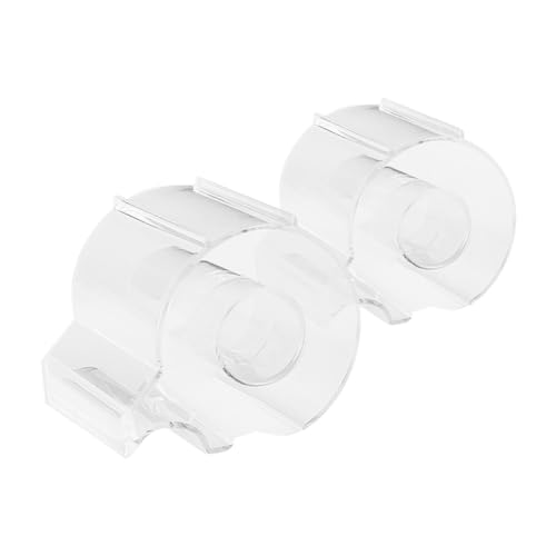 HOMSFOU 2 Stück Transparenter Bandschneider Organisation bürobedarf arbeitsplatz Klebebandspender für Maler Washi-Tape-Spender Paketklebeband Farbbandspender Klebeband und Spender Acryl von HOMSFOU