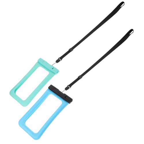 HOMSFOU 2 Stück Universelle Display-Touch-Handytasche wasserdichte Handytasche Klarer Telefonbehälter wasserdichte Hülle Für Handy Unterwasser-Handytasche Mit Lanyard HOMSFOU 2 Stück Universelle Display-Touch-Handytasche wasserdichte Handytasche Klarer Telefonbehälter wasserdichte Hülle Für Handy Unterwasser-Handytasche Mit Lanyard von HOMSFOU
