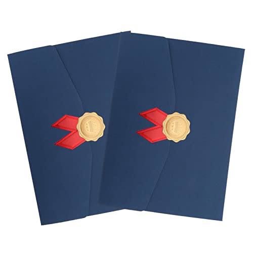 HOMSFOU 2 Stück Zertifikatshülle erste schmucklos Abdeckung Weiß metallisch falten Creme briefumschläge Zertifikatsinhaber Schutzhülle für Papierzertifikate Papierstau Blue HOMSFOU 2 Stück Zertifikatshülle erste schmucklos Abdeckung Weiß metallisch falten Creme briefumschläge Zertifikatsinhaber Schutzhülle für Papierzertifikate Papierstau Blue von HOMSFOU
