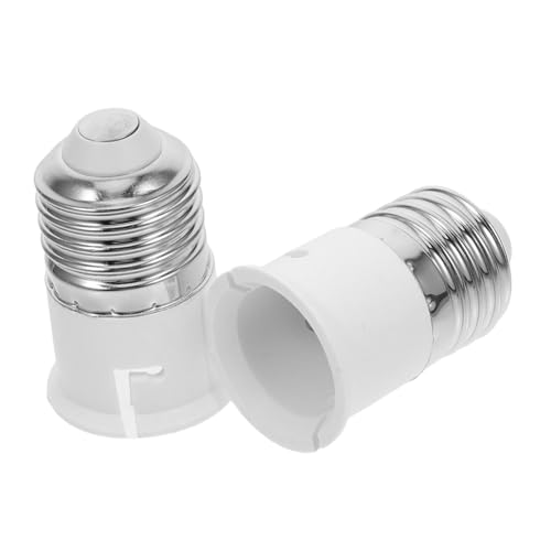 HOMSFOU 2 Stücke Lampe Adapter Konverter Buchse Anhänger E27 Basis Lampe Halter Adapter Bulb Extender Leuchtstofflampe Zu LED Adapter Pbt Weiß HOMSFOU 2 Stücke Lampe Adapter Konverter Buchse Anhänger E27 Basis Lampe Halter Adapter Bulb Extender Leuchtstofflampe Zu LED Adapter Pbt Weiß von HOMSFOU