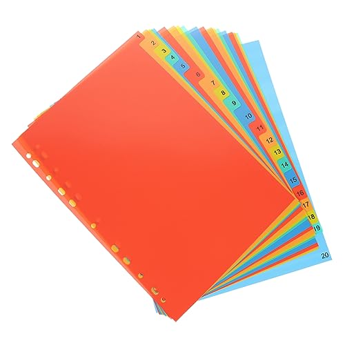 HOMSFOU 20 Blatt Indexseiten Paginierungspapier Organizer College Zubehör Indexseiten Teiler Notiz Nachfüllungen Ordner Trenner Ordner Papierteiler Schul Und Bürobedarf Ordner HOMSFOU 20 Blatt Indexseiten Paginierungspapier Organizer College Zubehör Indexseiten Teiler Notiz Nachfüllungen Ordner Trenner Ordner Papierteiler Schul Und Bürobedarf Ordner von HOMSFOU