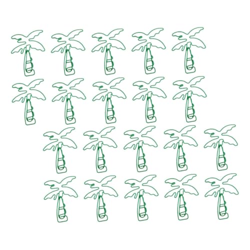 HOMSFOU 20 Stück Kokosnusspapierclip Süße Baumformpapierklammern Für Planer Schreibwarenclips Papierclips Für Büro- Und Schulnutzung Süße Büroklammer Green Metall HOMSFOU 20 Stück Kokosnusspapierclip Süße Baumformpapierklammern Für Planer Schreibwarenclips Papierclips Für Büro- Und Schulnutzung Süße Büroklammer Green Metall von HOMSFOU
