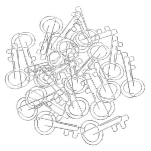 HOMSFOU 20 Stück Mappe Schlüsselförmige Büroklammern dekorative Clips Zettelhalter aus Papier schicke Büroklammern Mini -Papierclips wichtige Büroklammern Eisen Silver HOMSFOU 20 Stück Mappe Schlüsselförmige Büroklammern dekorative Clips Zettelhalter aus Papier schicke Büroklammern Mini -Papierclips wichtige Büroklammern Eisen Silver von HOMSFOU