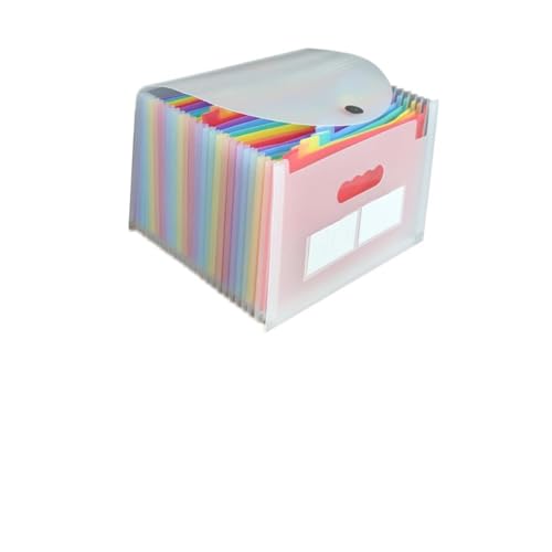 HOMSFOU 24 a4-Dateiordner plastikordner unterlagen organizer Dokumenten Organizer file organizer Datei-Organizer-Tasche Organisatoren Fächermappe mit Taschen Taschen-Ordner-Organizer Weiß von HOMSFOU