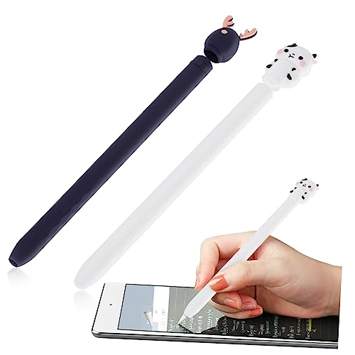 HOMSFOU 2St Apfel penci pens Sleeve stifte aufbewahrung Pen Holder Stiftsfall Kugelschreiber Halterung Pilot löschbare Stifte Jumbo kreative Stiftabdeckung Stifthülsenabdeckung Kieselgel von HOMSFOU