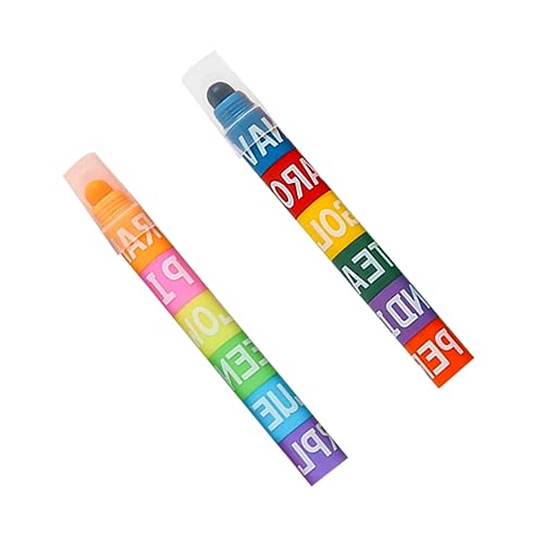 HOMSFOU 2Stücke Markierstifte Bequeme Hochlighters Für Büro Und Schule Langlebige Textmarker Pastellfarben Für Notizen Und Kreative Projekte von HOMSFOU