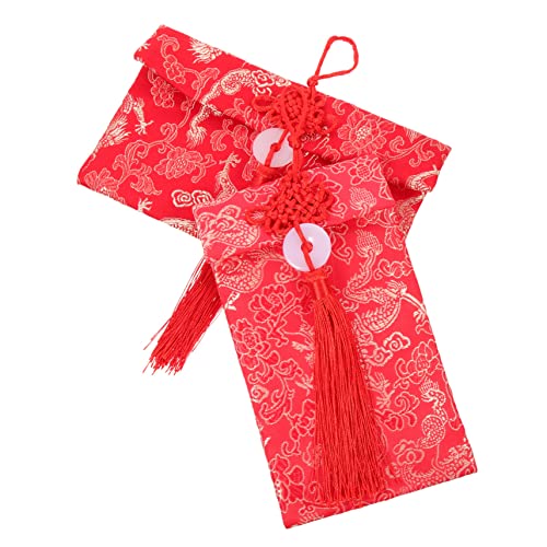 HOMSFOU 2Stücke Rote Umschläge Fake Jade Quaste Chinesische Stil Geldgeschenke Für Neujahr Geburtstagsgeschenke Und Feiern Elegante Rote Päckchen von HOMSFOU