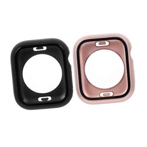 HOMSFOU 2Stücke Smartwatch Gehäuse Dekorative Uhrenabdeckung für Roségold Schützt vor Schmutz Kratzern Beschädigungen HOMSFOU 2Stücke Smartwatch Gehäuse Dekorative Uhrenabdeckung für Roségold Schützt vor Schmutz Kratzern Beschädigungen von HOMSFOU