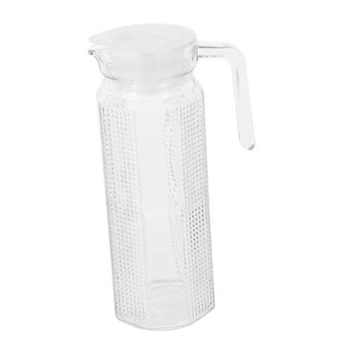 HOMSFOU 2st Glaskanne Mit Deckel Kühlschrank Wasserkrug Getränkebehälter Aus Glas Krug Zur Aufbewahrung Von Getränken Teehalter Mit Großem Fassungsvermögen Getränkekrug Siegel Pp Saftkrug von HOMSFOU