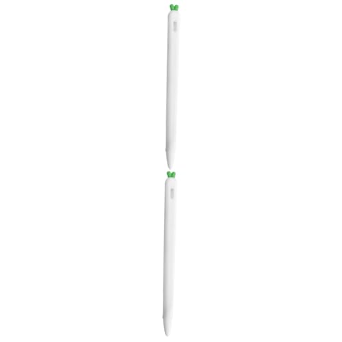 HOMSFOU 2st Stylus Stiftetui Bleistifthalter Aus Silikon Silikonstift Griff Aus Silikon Stylus-silikongriff Stylus-silikonhülle Patronenhalter Stylus-hülle Generation Weiß Feder Handy HOMSFOU 2st Stylus Stiftetui Bleistifthalter Aus Silikon Silikonstift Griff Aus Silikon Stylus-silikongriff Stylus-silikonhülle Patronenhalter Stylus-hülle Generation Weiß Feder Handy von HOMSFOU