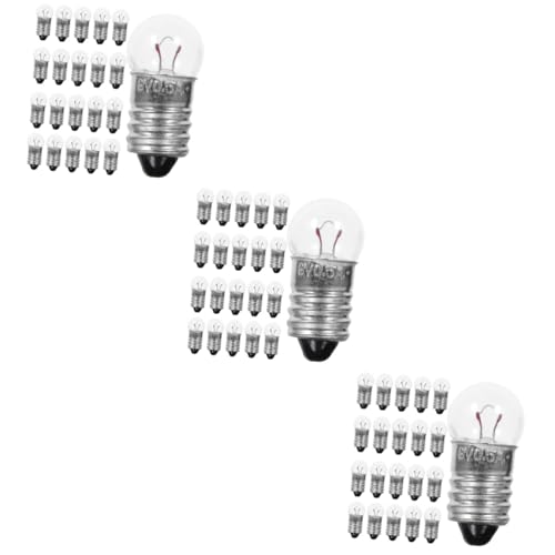 HOMSFOU 3 Sätze Kleine Glühbirnen Experiment Ersatz Taschenlampe Winzig Runde Glühbirne Mini -glühbirnen Schulmaterial Kontrollleuchte Wissenschafts-kit Glas 50 Stück * 3 HOMSFOU 3 Sätze Kleine Glühbirnen Experiment Ersatz Taschenlampe Winzig Runde Glühbirne Mini -glühbirnen Schulmaterial Kontrollleuchte Wissenschafts-kit Glas 50 Stück * 3 von HOMSFOU