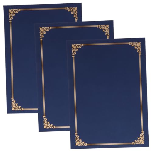 HOMSFOU 3 Stück Zertifikatshülle Abschluss für zertifikat abdeckung Award-Cover Ehre WAHR Dokumentenhalter aus Papier Urkundenumschlag aus Papier Zertifikatschutzhülle Navy HOMSFOU 3 Stück Zertifikatshülle Abschluss für zertifikat abdeckung Award-Cover Ehre WAHR Dokumentenhalter aus Papier Urkundenumschlag aus Papier Zertifikatschutzhülle Navy von HOMSFOU
