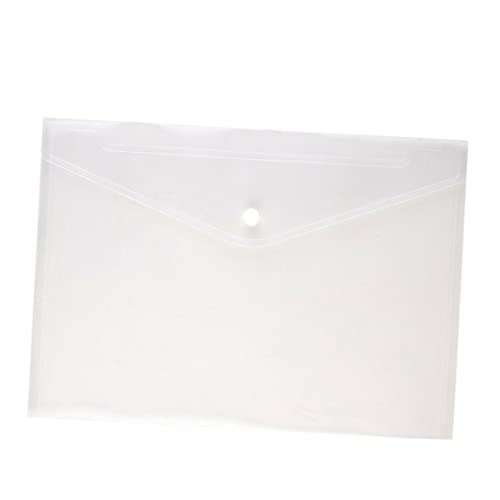 HOMSFOU 30 Stück Aktenhalter übersichtliche Dokumentenmappe mit Druckknopf schnappen Ordner mit Papierknöpfen Produkte Gel Datei briefumschläge Dokumentenkoffer Aktenordner aus Papier Weiß von HOMSFOU