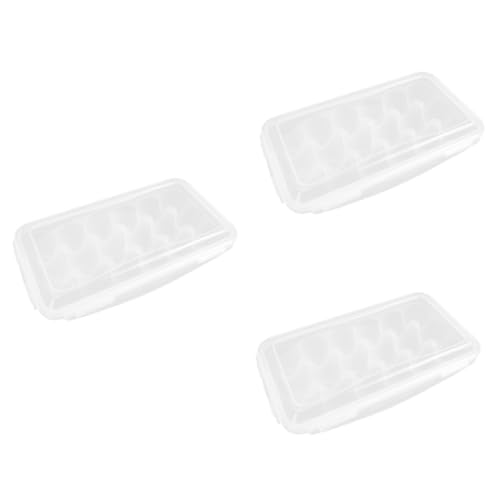 HOMSFOU 3Er-Box wiederverwendbare eierkartons tragbare Eierkiste Kunststoffbehälter Ei Fall Kühlschrank Essenstablett Eierspender Eierablage Lagerung Container Eierplatte Plastik Weiß HOMSFOU 3Er-Box wiederverwendbare eierkartons tragbare Eierkiste Kunststoffbehälter Ei Fall Kühlschrank Essenstablett Eierspender Eierablage Lagerung Container Eierplatte Plastik Weiß von HOMSFOU