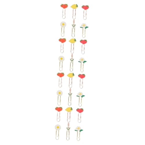 HOMSFOU 4 Sätze Fruchtpapierclip Lesezeichen Lustige Süße Büroklammern Heftklammern Papierclips Dokumentclips Dekorative Büroklammern Papier Organisieren Clip Zinklegierung 6 Stück * 4 HOMSFOU 4 Sätze Fruchtpapierclip Lesezeichen Lustige Süße Büroklammern Heftklammern Papierclips Dokumentclips Dekorative Büroklammern Papier Organisieren Clip Zinklegierung 6 Stück * 4 von HOMSFOU