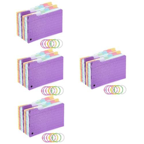 HOMSFOU 4 Sätze Spiral Notizblock Mit Löchern Regelringe Für Karteikarten Notizkarten Karteikarten Mit Ring Karteikarten Zum Wiederholen Lernen 300 Blätter * 4 Zufällige Farbe HOMSFOU 4 Sätze Spiral Notizblock Mit Löchern Regelringe Für Karteikarten Notizkarten Karteikarten Mit Ring Karteikarten Zum Wiederholen Lernen 300 Blätter * 4 Zufällige Farbe von HOMSFOU