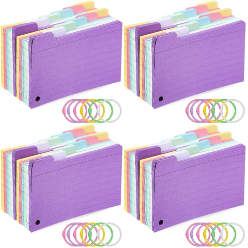 HOMSFOU 4 Sätze Spule Notizblock Spiral- Loch Karten Studieren Ringe Für Karteikarten Revision Regiert Notizkartenringe Leere Karteikarten Mit Ringen Eisen Zufällige Farbe 300 Blätter * 4 HOMSFOU 4 Sätze Spule Notizblock Spiral- Loch Karten Studieren Ringe Für Karteikarten Revision Regiert Notizkartenringe Leere Karteikarten Mit Ringen Eisen Zufällige Farbe 300 Blätter * 4 von HOMSFOU