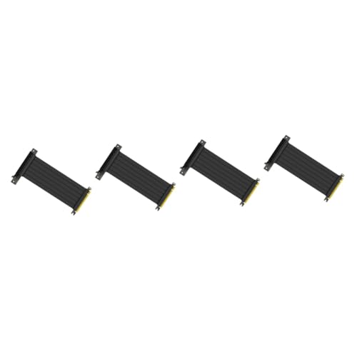 HOMSFOU 4 Stück 90 Verlängerungskabel Pci-erweiterungsport-Adapter Verlängerungsport-Adapter High-pci-Riser-Kabel Riser-Kabel Pci-e 3.0 Grafikkarte Schleife X16 Kupferkerndraht von HOMSFOU