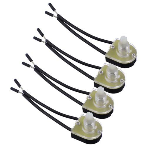 HOMSFOU 4 Stück Drehschalter Doppelpolig Drehschalter Swag Lampe Bodenlampe Falllampe Wandleuchte Lampenersatz Elektrische Bewegung 6 A 125 V Ac Glühbirne Spannungsschalter HOMSFOU 4 Stück Drehschalter Doppelpolig Drehschalter Swag Lampe Bodenlampe Falllampe Wandleuchte Lampenersatz Elektrische Bewegung 6 A 125 V Ac Glühbirne Spannungsschalter von HOMSFOU