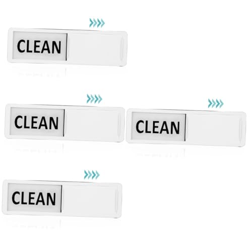HOMSFOU 4 Stück Geschirrspüler Fliesen Geschirrspülschild Spülmaschinen Schiebemagnet Saubere Und Schmutzige Magnete Sauberer Schmutziger Magnet Sauberer Schmutziger Flip Schild von HOMSFOU