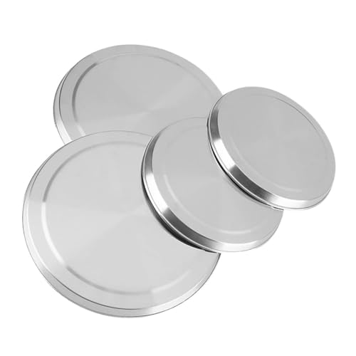 HOMSFOU 4 Stück Herdabdeckung Induktionskochfeld Campingkocher Gasherd Schutz Wok Gasgrill Dampfkochtopf E-herd Multi-herd Küchenherd Abdeckung Herdschutz Rostfreier Stahl Silver HOMSFOU 4 Stück Herdabdeckung Induktionskochfeld Campingkocher Gasherd Schutz Wok Gasgrill Dampfkochtopf E-herd Multi-herd Küchenherd Abdeckung Herdschutz Rostfreier Stahl Silver von HOMSFOU
