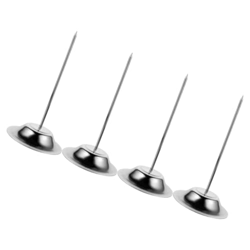 HOMSFOU 4 Stück Menü-inserter Notizhalterspitze Memohalter Mit Gerader Stange Inhaber Von Restaurants Quittung Beleghalterspitze Empfangsspitze Ticketspitze Rostfreier Stahl Silver von HOMSFOU
