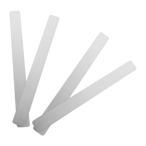 HOMSFOU 4 Stück Pinnwand aus Eisenblech magnetische Klebestreifen magnetische Pinnwand-Grenze Memo-Wandstreifen kleine Magnettafel Aufkleber-Magnete Magnetanzeige Silver HOMSFOU 4 Stück Pinnwand aus Eisenblech magnetische Klebestreifen magnetische Pinnwand-Grenze Memo-Wandstreifen kleine Magnettafel Aufkleber-Magnete Magnetanzeige Silver von HOMSFOU