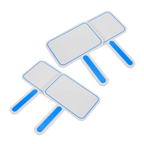 HOMSFOU 4 Stück leere Anzeigetafel kleine Whiteboards für Studenten Klassenzimmer-Whiteboards für Schüler trocken abwischbare Tafel Paddelbrett für Schaum Blue HOMSFOU 4 Stück leere Anzeigetafel kleine Whiteboards für Studenten Klassenzimmer-Whiteboards für Schüler trocken abwischbare Tafel Paddelbrett für Schaum Blue von HOMSFOU