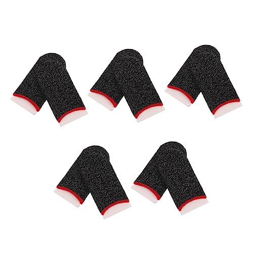 HOMSFOU 5 Paare Gaming-finger Gaming-kopfhörer Handschuheinlagen Gaming-daumenhülle Spielhalter Gaming-ärmel Usb Stift Griffe Finger Ärmel Daumen Handschuhe Ring Gel Silberne Faser HOMSFOU 5 Paare Gaming-finger Gaming-kopfhörer Handschuheinlagen Gaming-daumenhülle Spielhalter Gaming-ärmel Usb Stift Griffe Finger Ärmel Daumen Handschuhe Ring Gel Silberne Faser von HOMSFOU