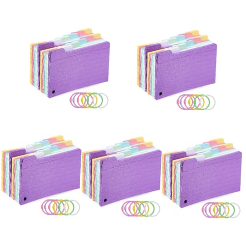 HOMSFOU 5 Sätze Spule Notizblock Karteikarte Loch Linierte Notizkarten Revision Gestanzt Spiral- Farbige Notizkarten Kartei Studienkarten Lernkarten Eisen Zufällige Farbe 300 Blätter * 5 HOMSFOU 5 Sätze Spule Notizblock Karteikarte Loch Linierte Notizkarten Revision Gestanzt Spiral- Farbige Notizkarten Kartei Studienkarten Lernkarten Eisen Zufällige Farbe 300 Blätter * 5 von HOMSFOU