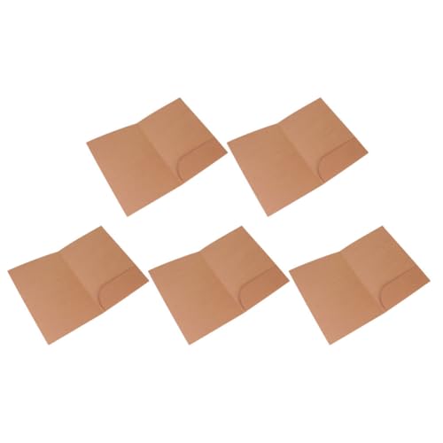 HOMSFOU 5 Stück Einzeltaschen-Aktenhalter Organisatoren Schlüssel Dokumentenmappen aus Papier im A4-Format Dateiorganisator Dateispeicherversorgung Kraftpapier Brown von HOMSFOU