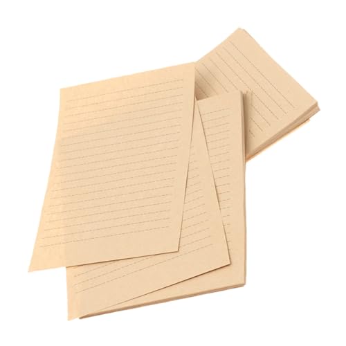 HOMSFOU 50 Blatt Vintage-briefpapier Aus Kraftpapier Brief Aus Papier Stationär Papier Für Briefe Handschriftliches Notizbuch Dekoratives Druckerpapier Vintage -papier Light HOMSFOU 50 Blatt Vintage-briefpapier Aus Kraftpapier Brief Aus Papier Stationär Papier Für Briefe Handschriftliches Notizbuch Dekoratives Druckerpapier Vintage -papier Light von HOMSFOU