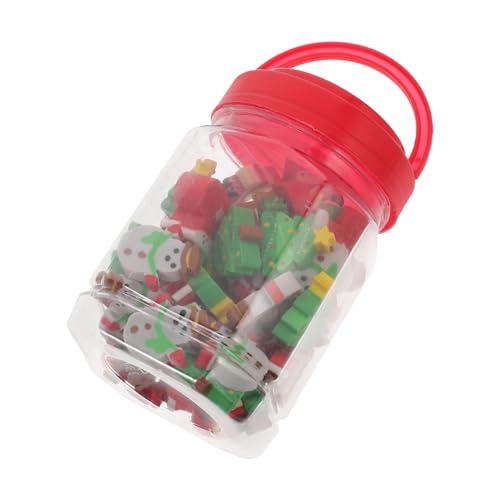 HOMSFOU 50 Stück Schneeradierer Dekoration Weihnachten Radiergummi von HOMSFOU