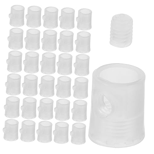 HOMSFOU 50 Stück Sperrdraht deckenleuchten klemmbausteine pendelleuchte Kronleuchter-Schnurclips Zugentlastungsstecker mit Zugentlastung Schnurgriffe Plastik Transparent HOMSFOU 50 Stück Sperrdraht deckenleuchten klemmbausteine pendelleuchte Kronleuchter-Schnurclips Zugentlastungsstecker mit Zugentlastung Schnurgriffe Plastik Transparent von HOMSFOU