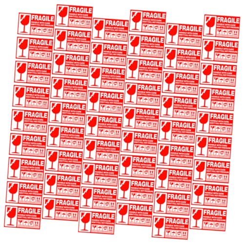 HOMSFOU 500 Stück Zerbrechliches Etikett klebrig Klebeetikett Und Produkt Treiber Vinyl aufkleber Versand zerbrechlicher Abziehbilder selbstklebende Warnschilder Papier rot HOMSFOU 500 Stück Zerbrechliches Etikett klebrig Klebeetikett Und Produkt Treiber Vinyl aufkleber Versand zerbrechlicher Abziehbilder selbstklebende Warnschilder Papier rot von HOMSFOU