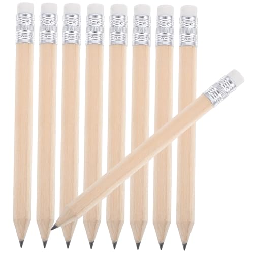 HOMSFOU 50Stücke Wiederverwendbare Golf Bleistifte Mit Radiergummi Holzfarbene Designstifte Für Bürobedarf Umweltfreundliche Schreibmaterialien von HOMSFOU