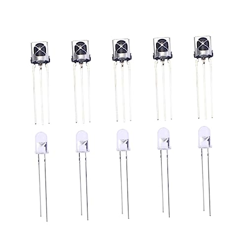 HOMSFOU 5Paare Infrarot LED Diode Emittierer Empfänger Vielseitig Einsetzbar Für Audio Video Geräte Haushaltsgeräte Mehr Kompakte Bauform von HOMSFOU